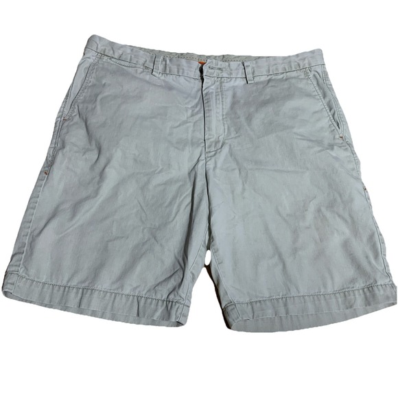 Tommy Bahama Shorts Mens 38 Beige Solid 100% Cotton Relax Beach Preppy Island‎ - Picture 1 of 8
